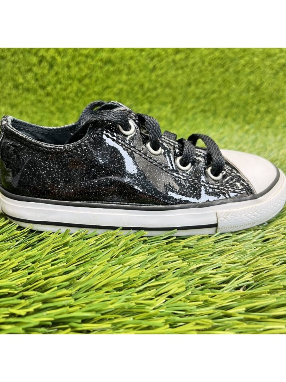 Converse Chuck Taylor All Star OX Boys Size 8C Black Athletic Shoes Sneakers